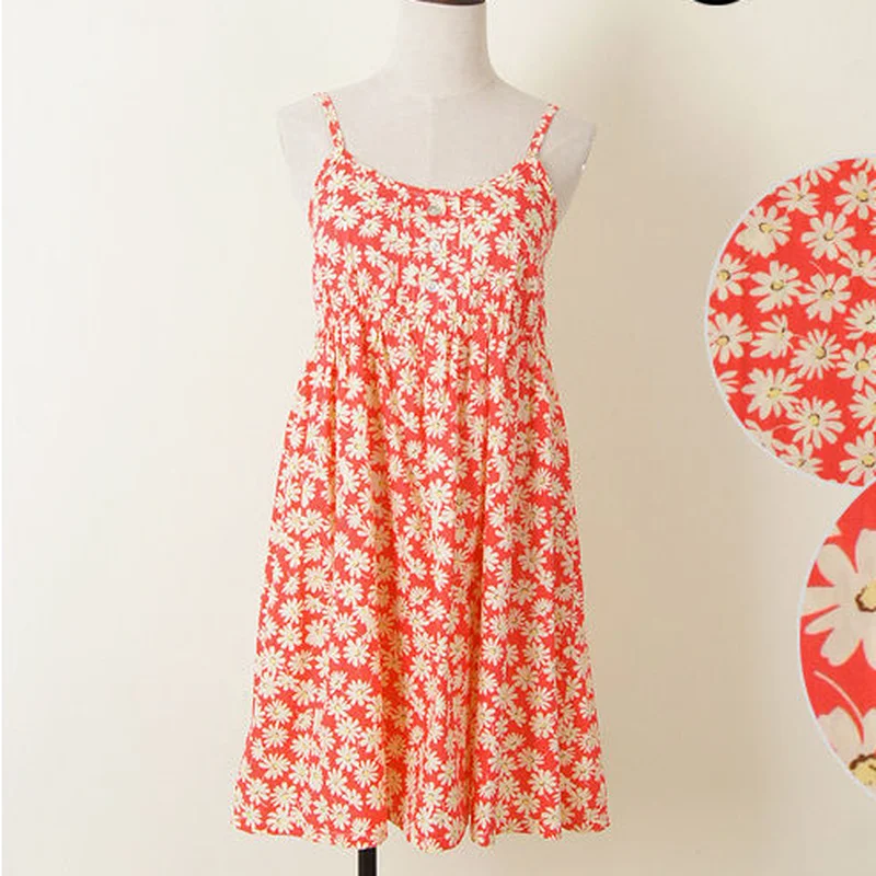 Women Summer Floral Dress Korean Style Stylish