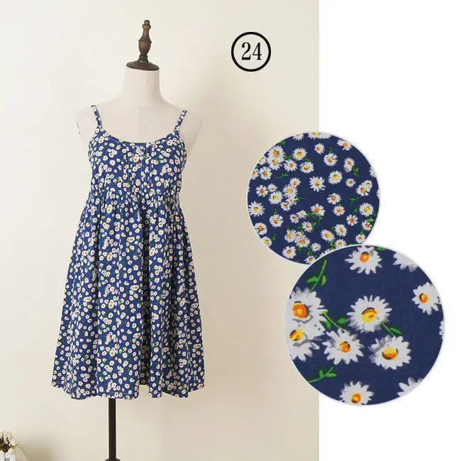 Women Summer Floral Dress Korean Style Stylish