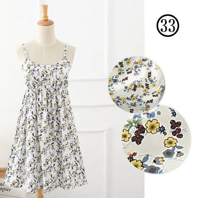 Women Summer Floral Dress Korean Style Stylish