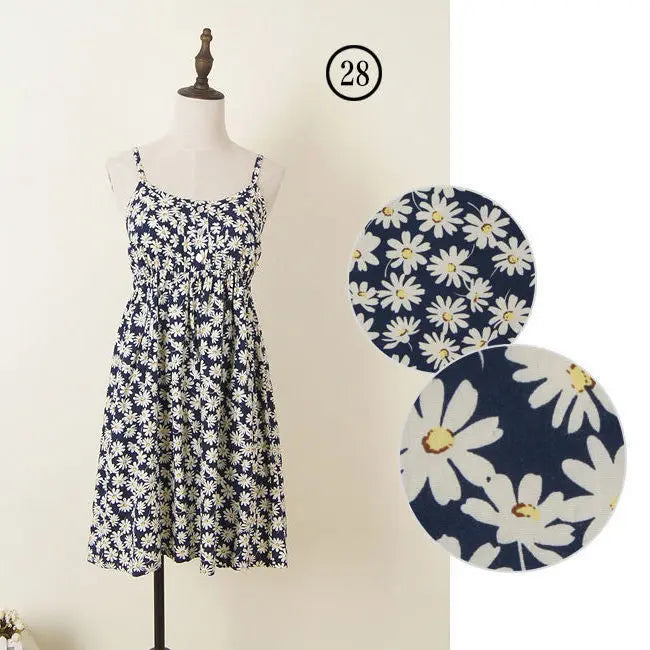 Women Summer Floral Dress Korean Style Stylish