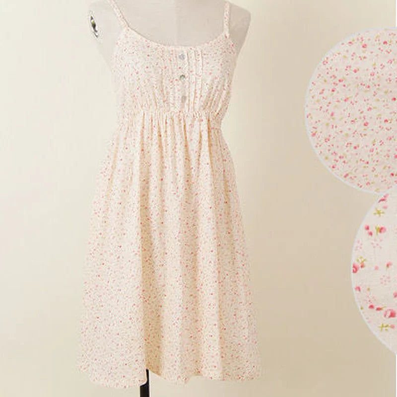 Women Summer Floral Dress Korean Style Stylish