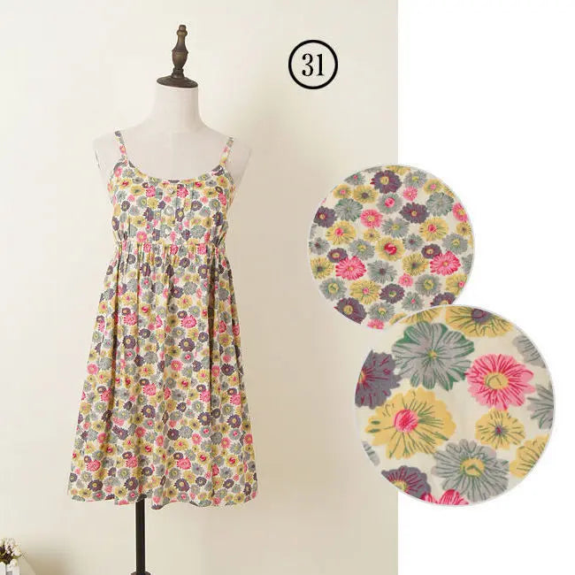 Women Summer Floral Dress Korean Style Stylish