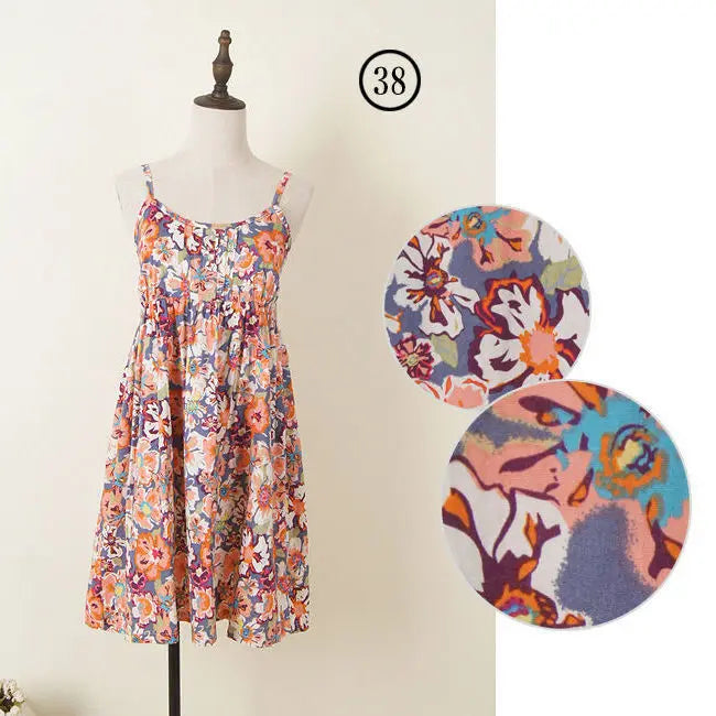 Women Summer Floral Dress Korean Style Stylish