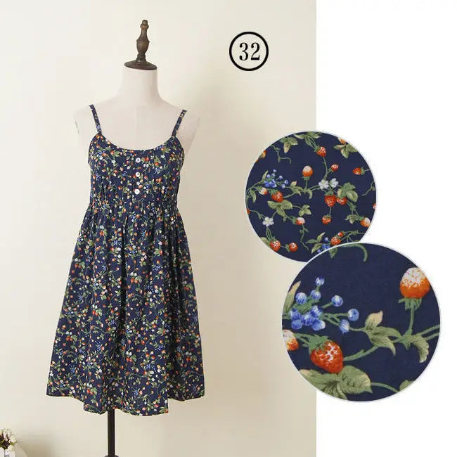 Women Summer Floral Dress Korean Style Stylish
