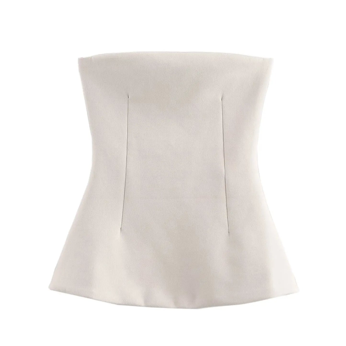 TRAF 2025 Summer Woman Fashion Double Sided Cloth Chest Wrapped Top Casual Slim Sleeveless Camis