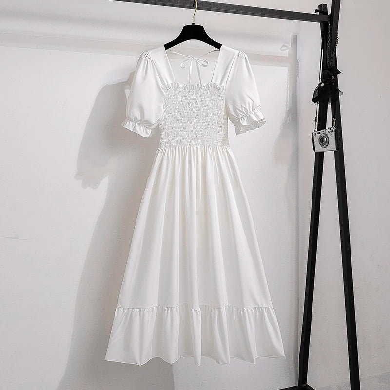 Women Chiffon Floral Dresses Summer Fit Thin Dress