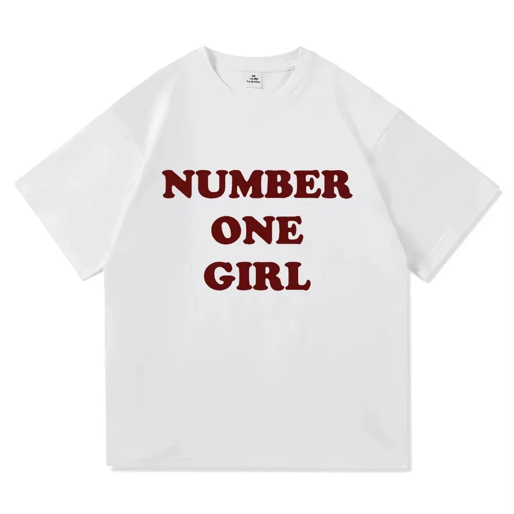 Rosé New Album Number One Girl Same T Shirt Men/women Clothing Harajuku Tops Y2k Unisex High Quality Tees Graphic Clothes