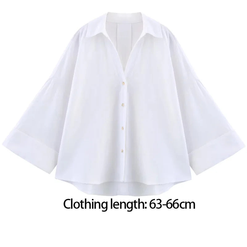 Woman Short Sleeve Oversized Shirts