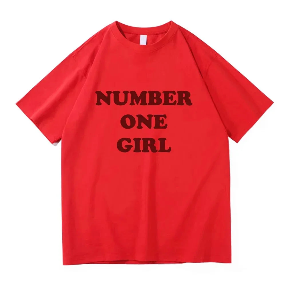 Rosé New Album Number One Girl Same T Shirt Men/women Clothing Harajuku Tops Y2k Unisex High Quality Tees Graphic Clothes