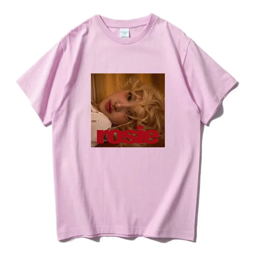 Rosé New Album Number One Girl Same T Shirt Men/women Clothing Harajuku Tops Y2k Unisex High Quality Tees Graphic Clothes