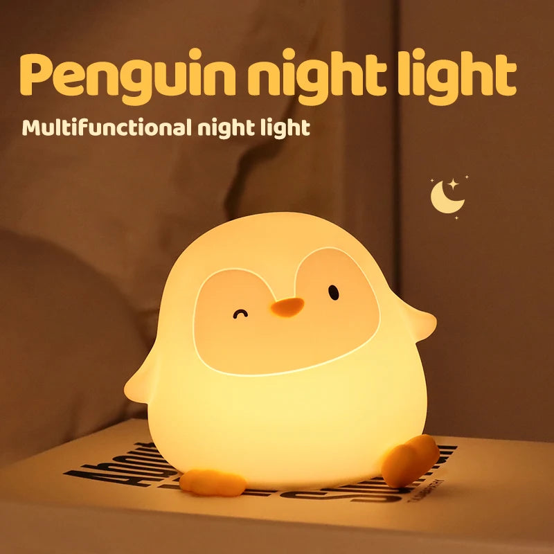 Squishy Night Lamp Fox Rabbit Nightlight With Touch Sensor