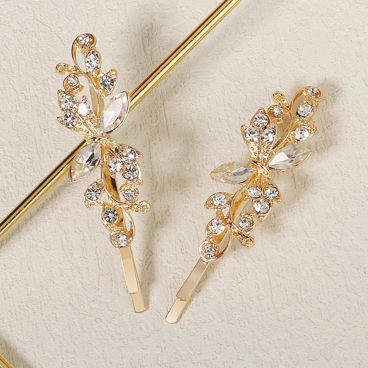 Fashion Bridal Barrettes Clear Crystal Women Hair Ornaments Hair Pins Women Hair Clips Bridal Hair Jewelry Accessories