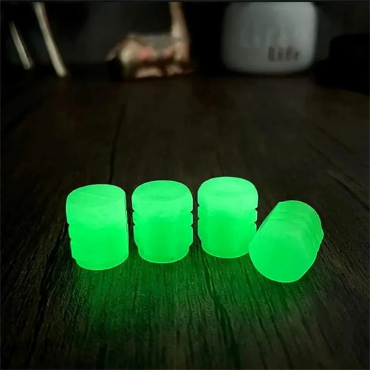 20PCS Luminous Tire Valve Caps Night Glowing Car Decor