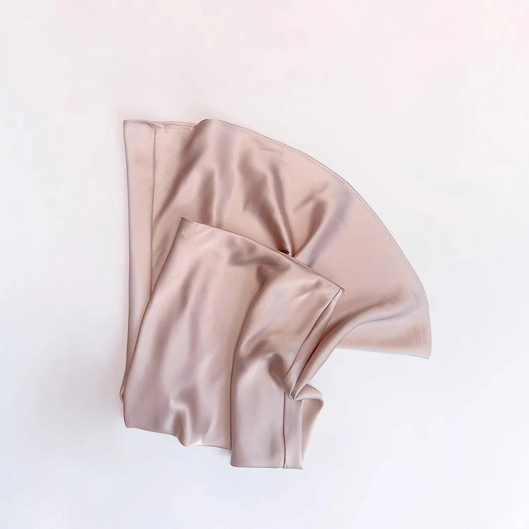Women's Acetic Satin Flowy Long Skirt