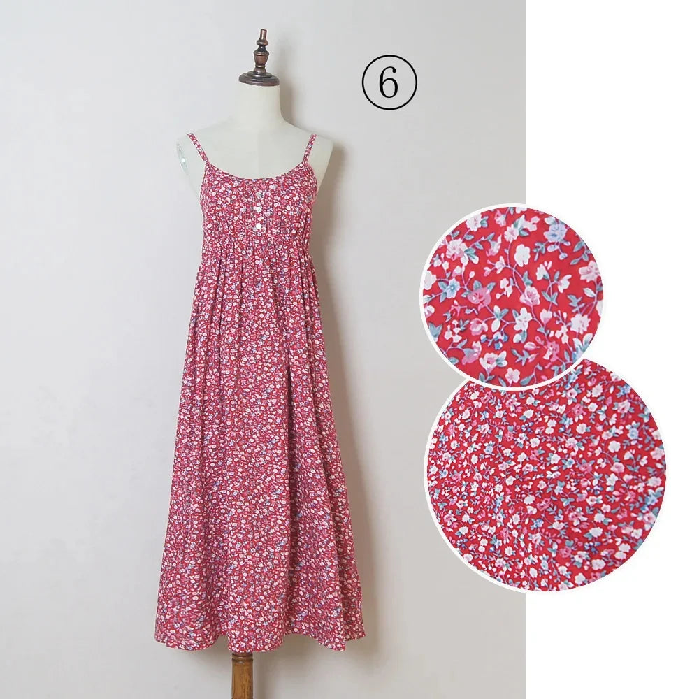 Summer Large Size Long Dress Beach Vacation Floral Dress for Women