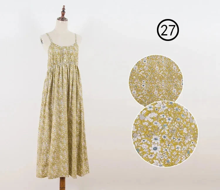 Summer Large Size Long Dress Beach Vacation Floral Dress for Women