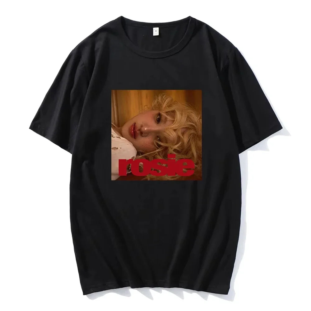 Rosé New Album Number One Girl Same T Shirt Men/women Clothing Harajuku Tops Y2k Unisex High Quality Tees Graphic Clothes