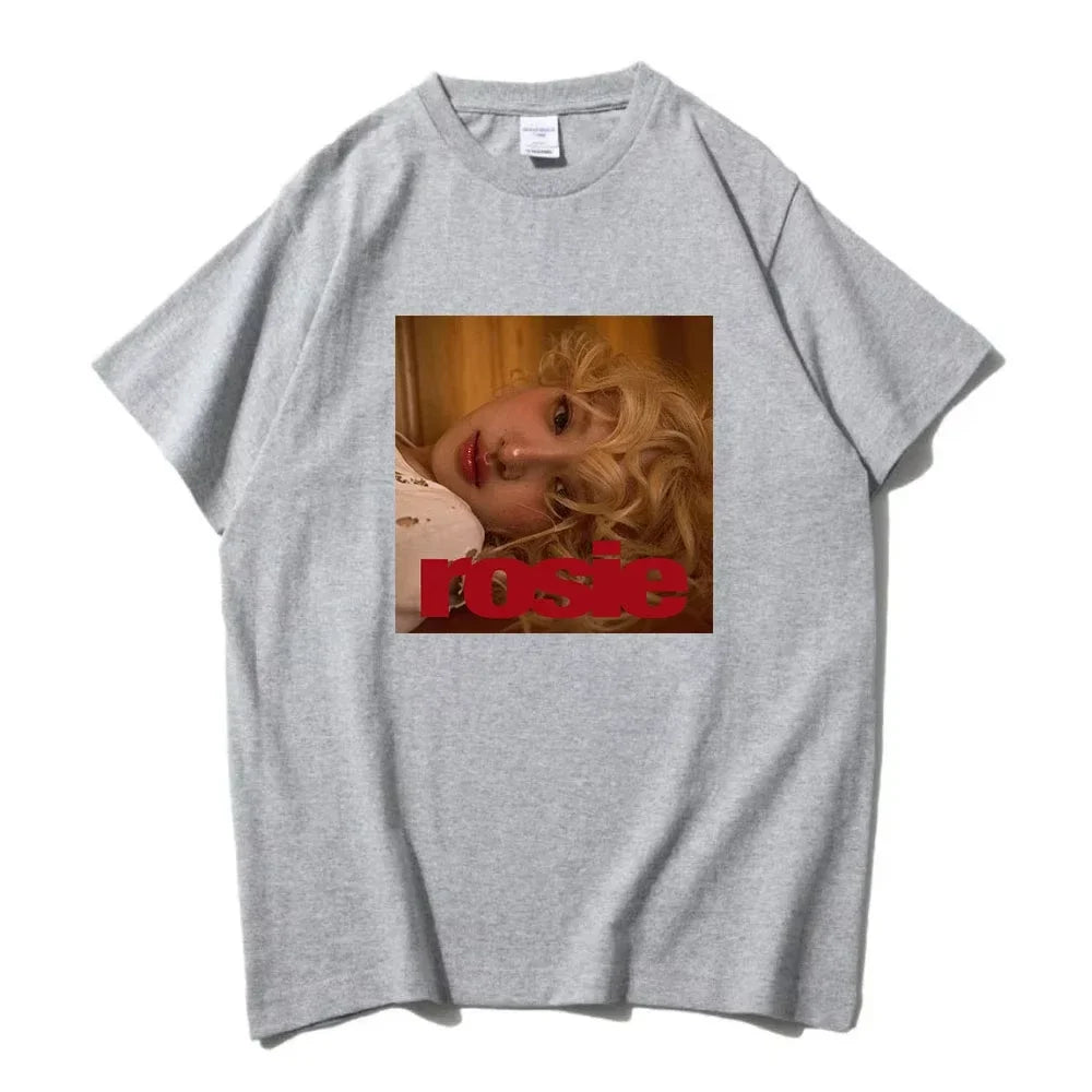 Rosé New Album Number One Girl Same T Shirt Men/women Clothing Harajuku Tops Y2k Unisex High Quality Tees Graphic Clothes