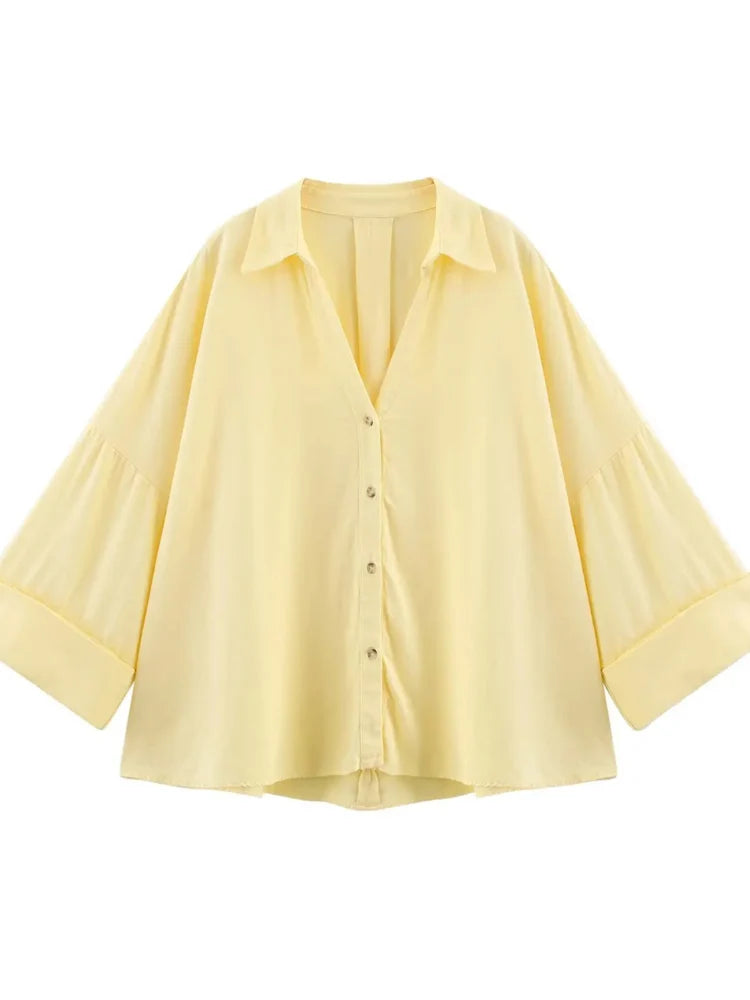 Woman Short Sleeve Oversized Shirts