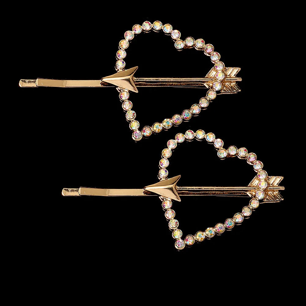 Fashion Bridal Barrettes Clear Crystal Women Hair Ornaments Hair Pins Women Hair Clips Bridal Hair Jewelry Accessories