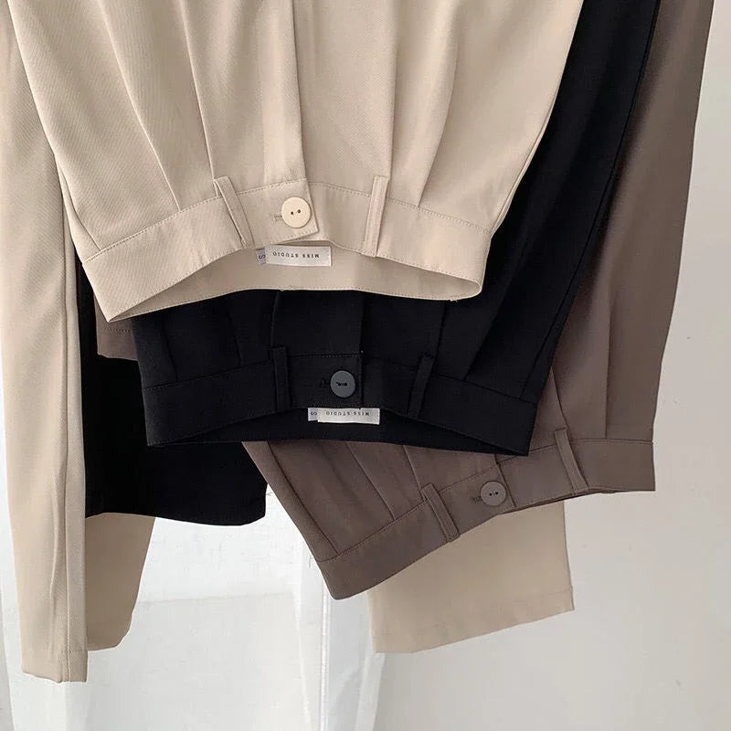 Women Pants Straight Office Ladies