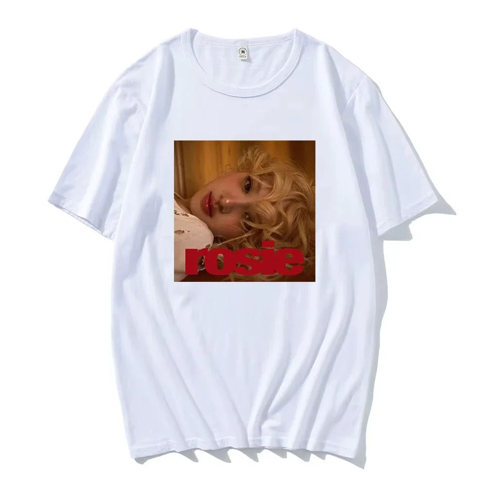 Rosé New Album Number One Girl Same T Shirt Men/women Clothing Harajuku Tops Y2k Unisex High Quality Tees Graphic Clothes