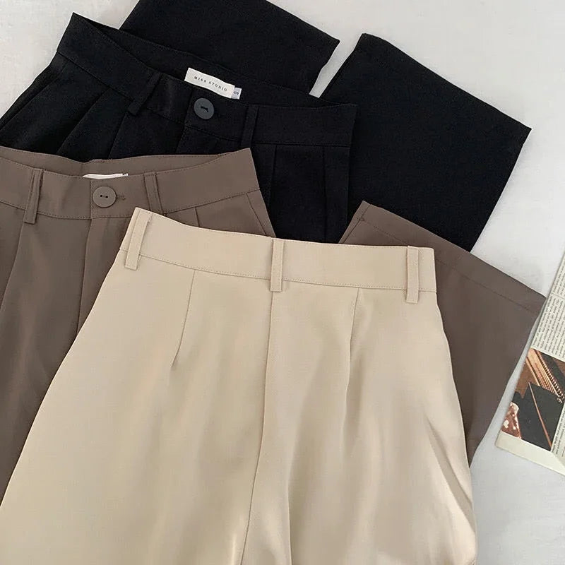 Women Pants Straight Office Ladies