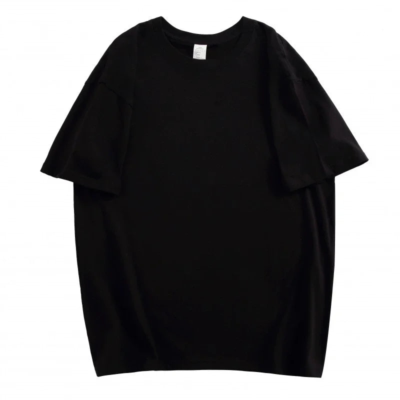 Cotton Women Summer T-shirt Loose Oversized Short-sleeved