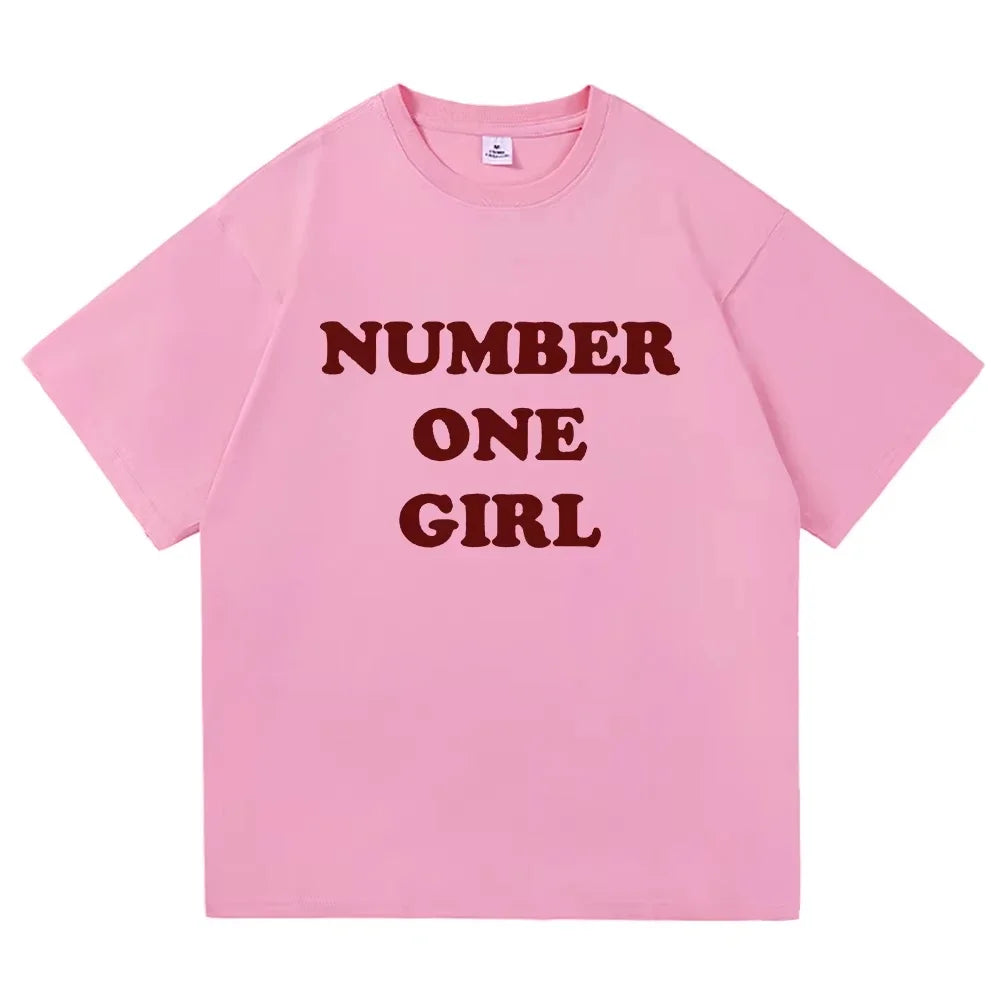 Rosé New Album Number One Girl Same T Shirt Men/women Clothing Harajuku Tops Y2k Unisex High Quality Tees Graphic Clothes