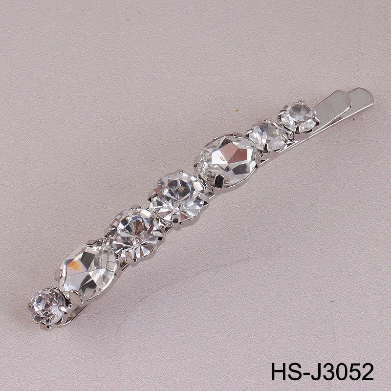 Fashion Bridal Barrettes Clear Crystal Women Hair Ornaments Hair Pins Women Hair Clips Bridal Hair Jewelry Accessories