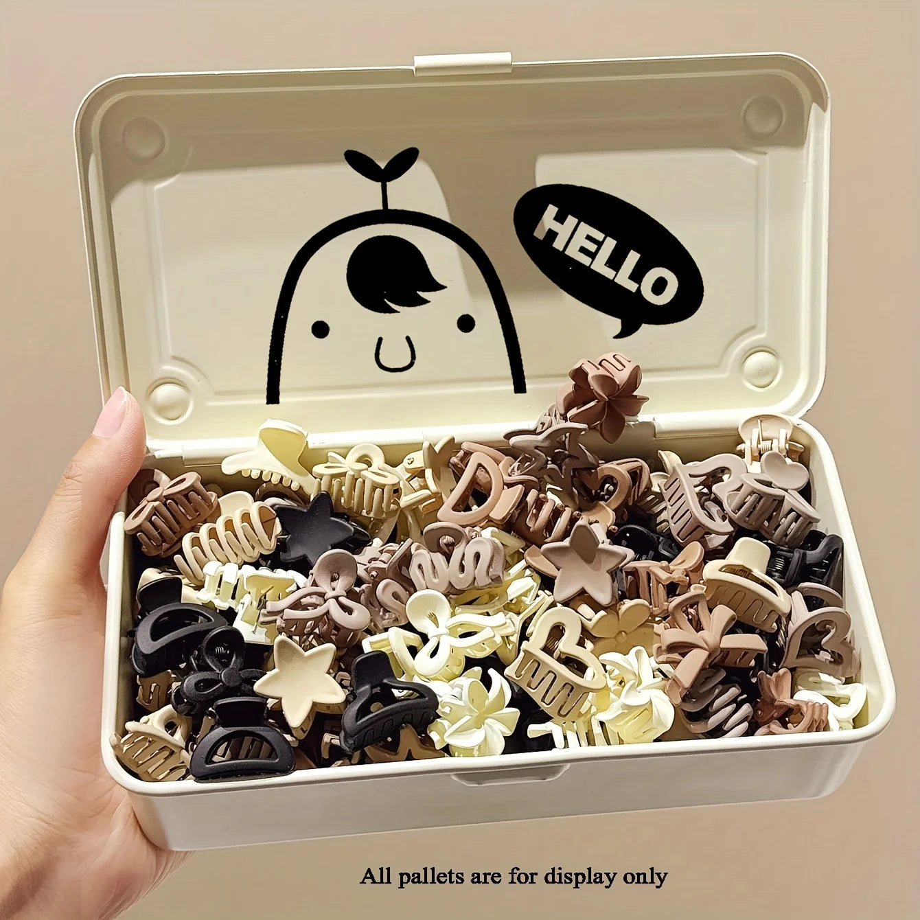 10/20/30pcs Beige Mixed Pack Small Clips, Cute Girl Accessories - Perfect for Daily Use, Special Occasions, or Travel Gifts