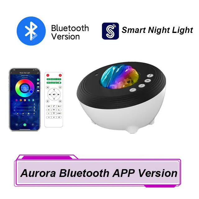 Star Aurora Night Light White Noise Galaxy Projector