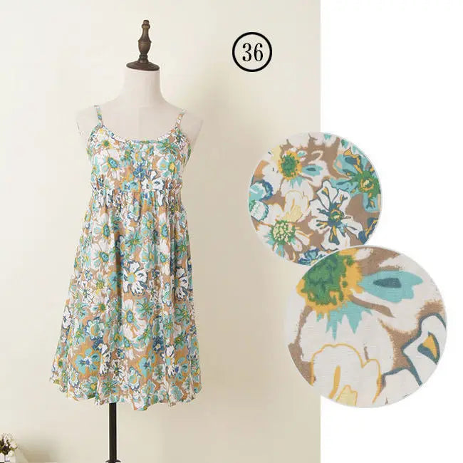 Women Summer Floral Dress Korean Style Stylish