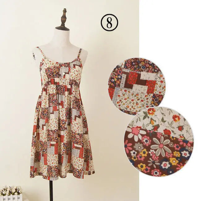 Women Summer Floral Dress Korean Style Stylish