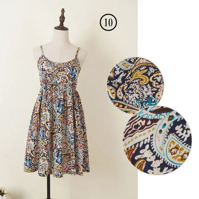 Women Summer Floral Dress Korean Style Stylish