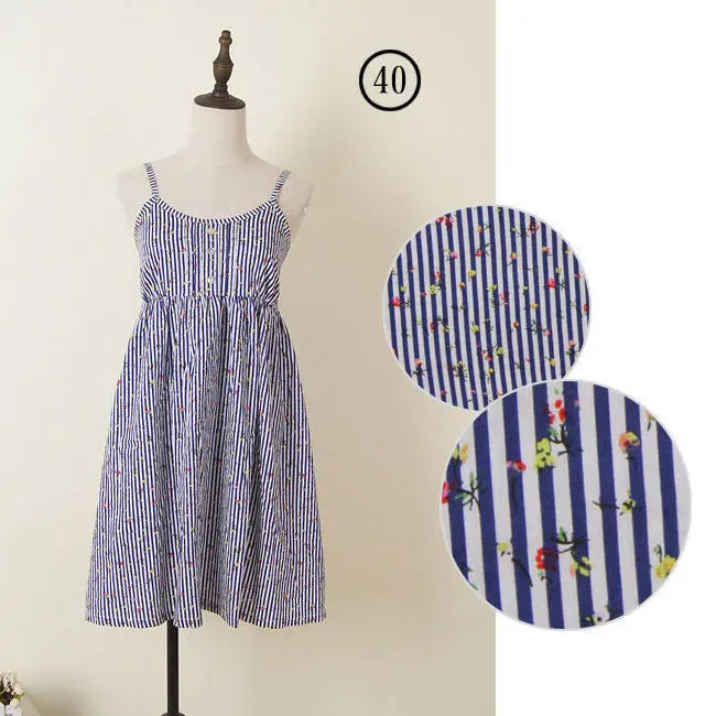 Women Summer Floral Dress Korean Style Stylish