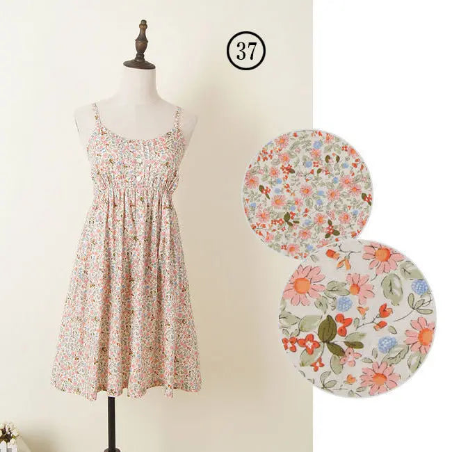 Women Summer Floral Dress Korean Style Stylish