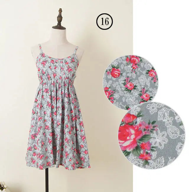 Women Summer Floral Dress Korean Style Stylish