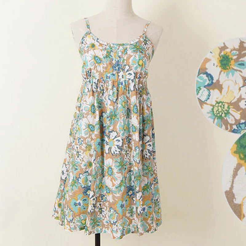 Women Summer Floral Dress Korean Style Stylish