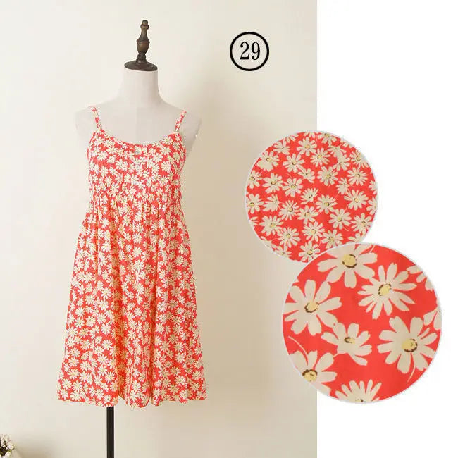 Women Summer Floral Dress Korean Style Stylish