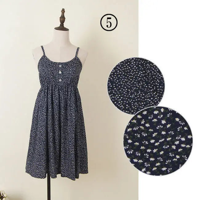 Women Summer Floral Dress Korean Style Stylish