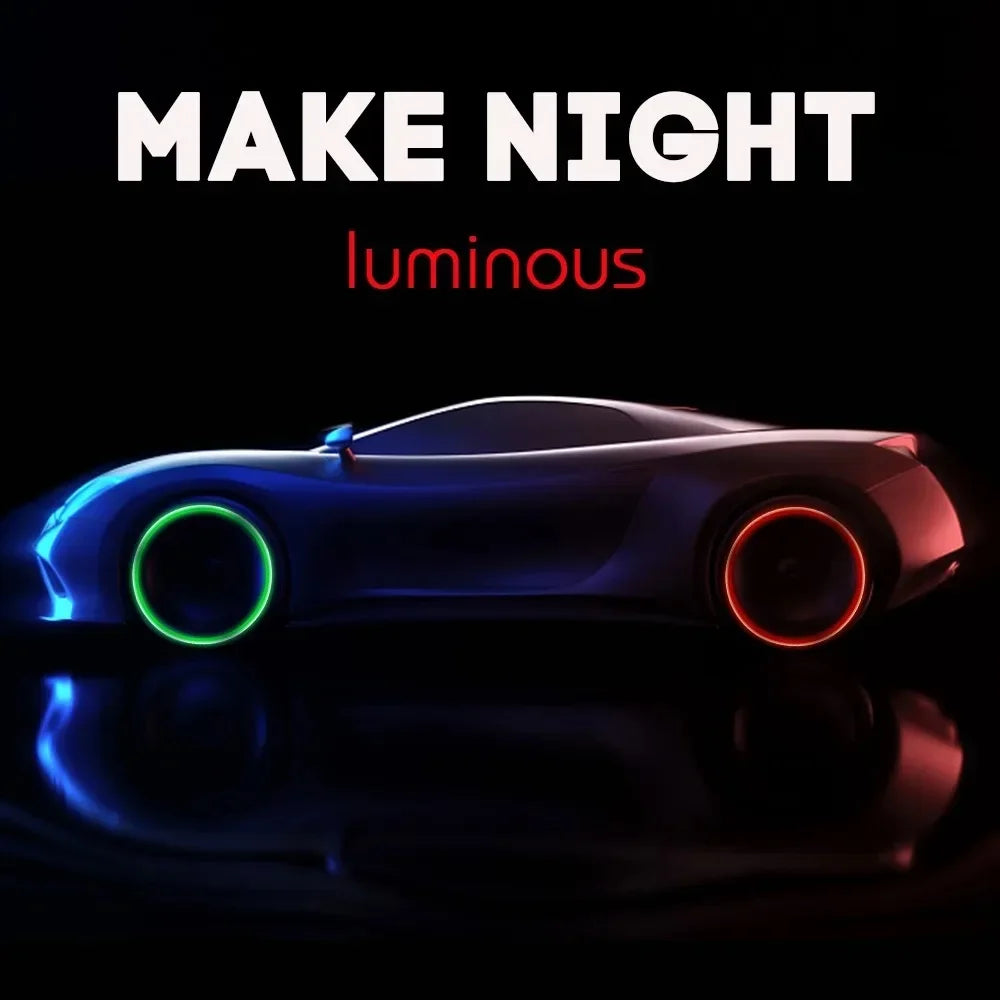 20PCS Luminous Tire Valve Caps Night Glowing Car Decor