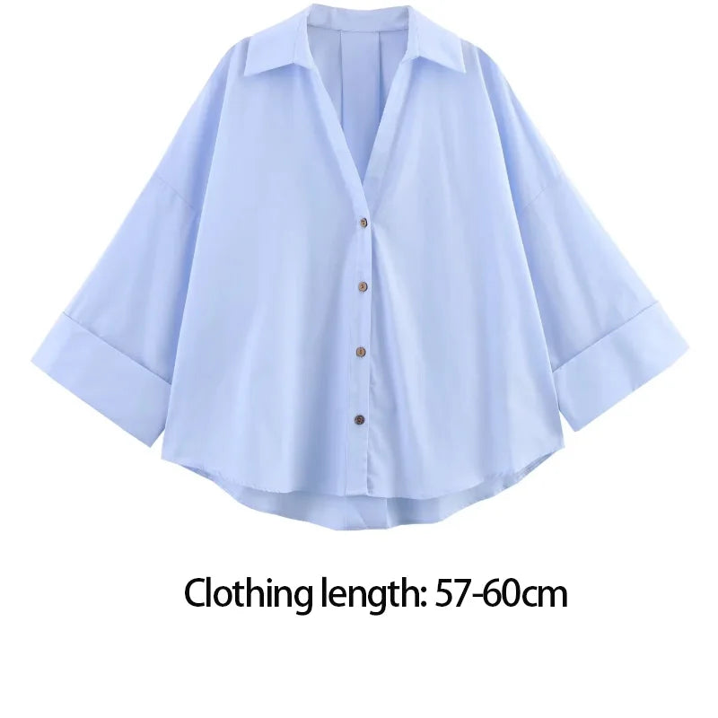 Woman Short Sleeve Oversized Shirts