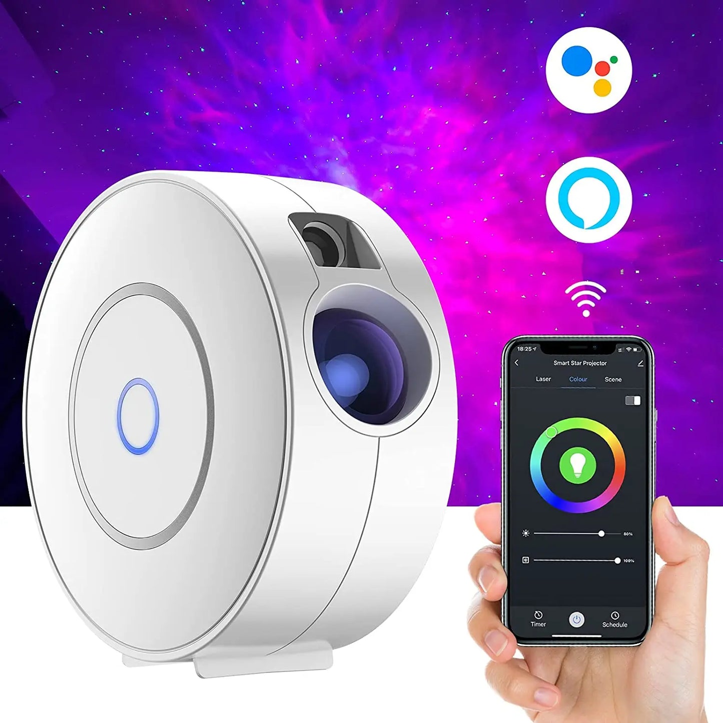 Aurora Galaxy Star Projector Night Light