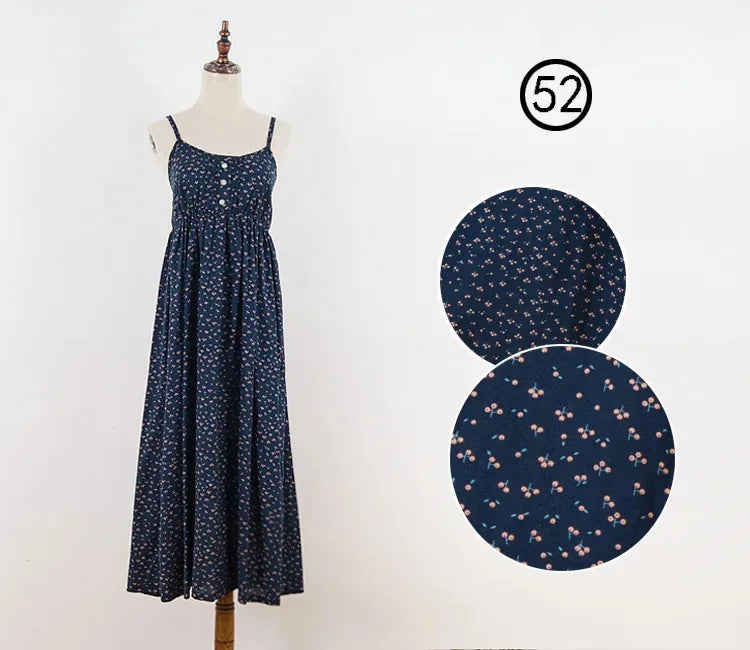 Summer Large Size Long Dress Beach Vacation Floral Dress for Women