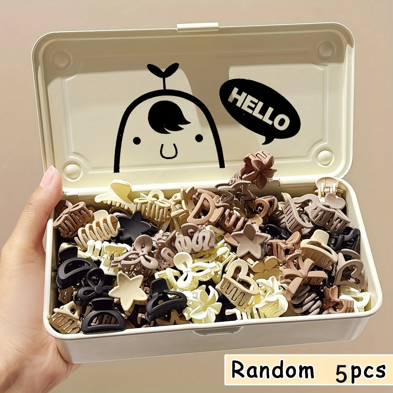 10/20/30pcs Beige Mixed Pack Small Clips, Cute Girl Accessories - Perfect for Daily Use, Special Occasions, or Travel Gifts