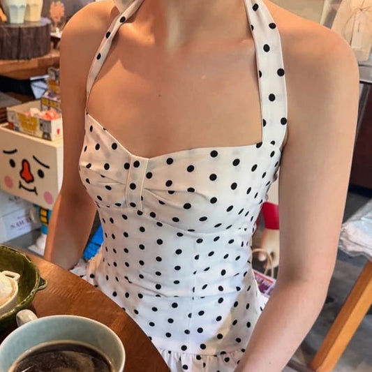 Polka Dot Tank Tops Women