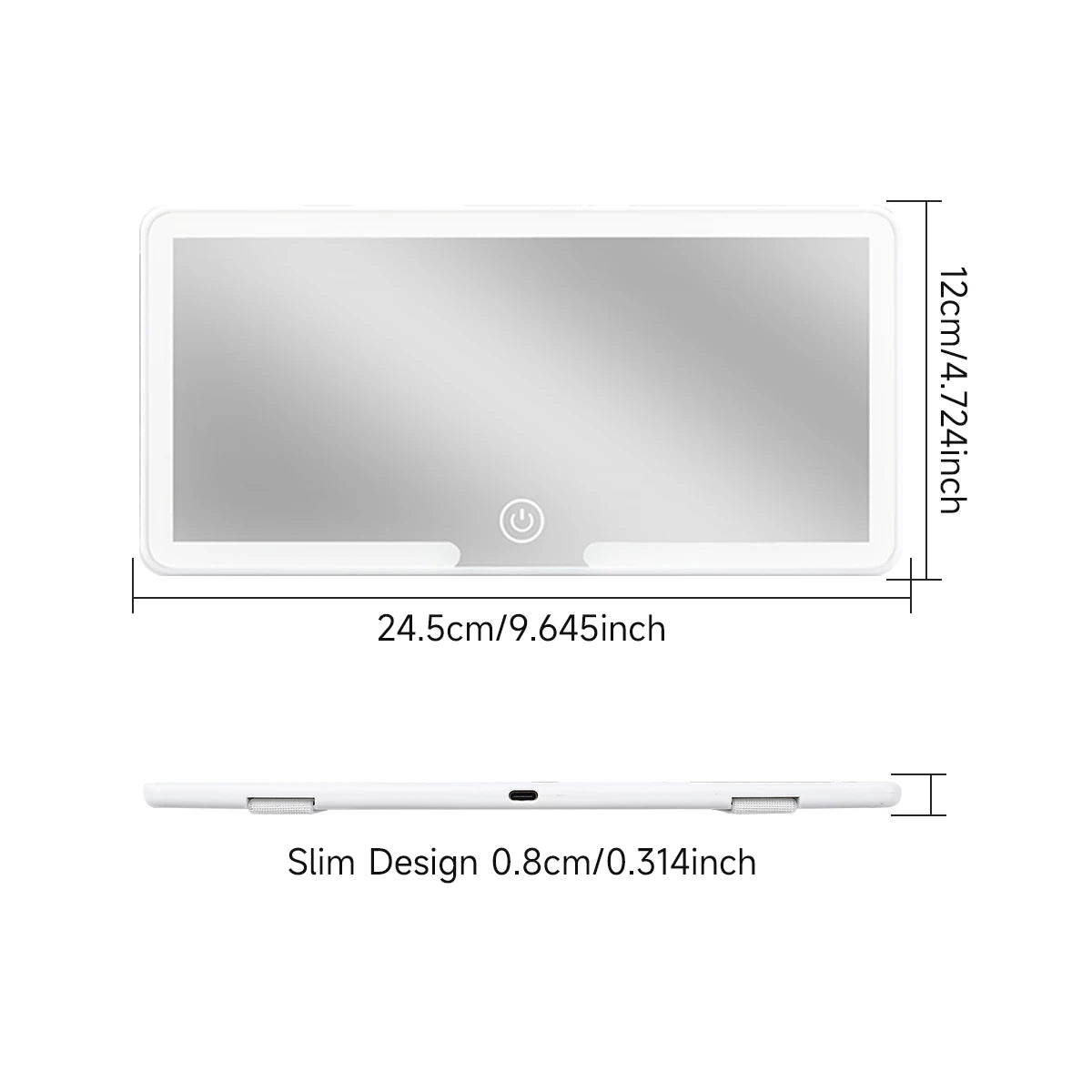 Car Interior Makeup Mirror for Girls Women