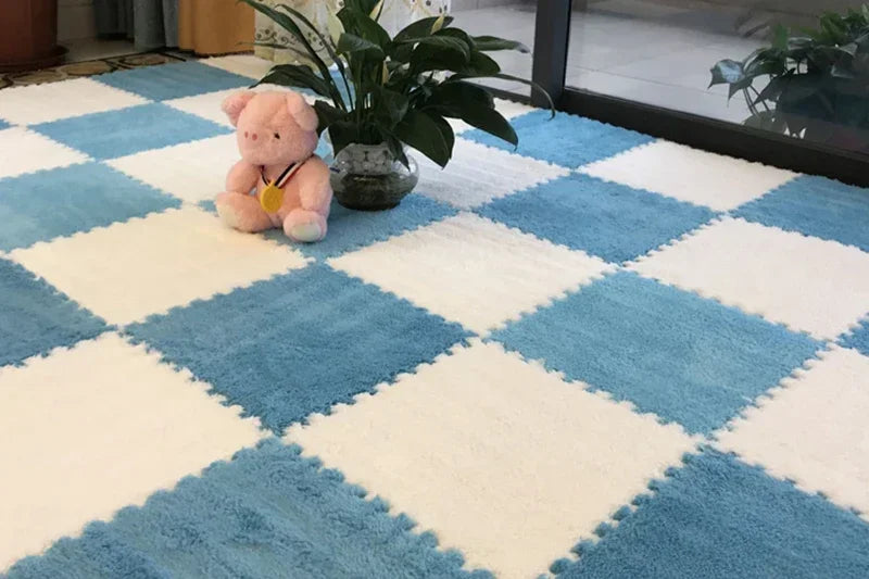 Soft Plush Mat Puzzle Carpet Warm Playmat