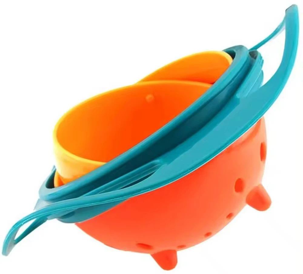 360 Degree Rotate Spill-Proof Bowls for Toddler Baby Kid